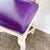 Purple French Provincial Purple Vinyl and Platted Back Dining Chairs - Set of 4 For Sale - Image 8 of 12