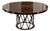 McGuire Furniture Custom Macassar Starburst Dining Table, 63 Inches For Sale