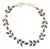 14k Yellow Gold 7.01ct Marquise Blue Sapphire Vine Leaf Link Bracelet For Sale