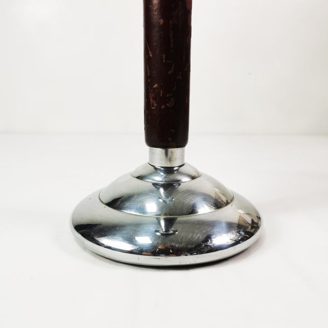 Wood Art Deco Floor Ashtray, Belgium, 1930s For Sale - Image 7 of 15