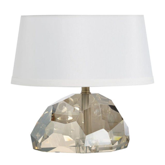 Off-white Mini Abstact Crystal Lamp For Sale - Image 8 of 8