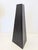 Large Format Evangeline Matte-Black Tapered Vase | 1970s Brutalist Ceramic For Sale - Image 4 of 7