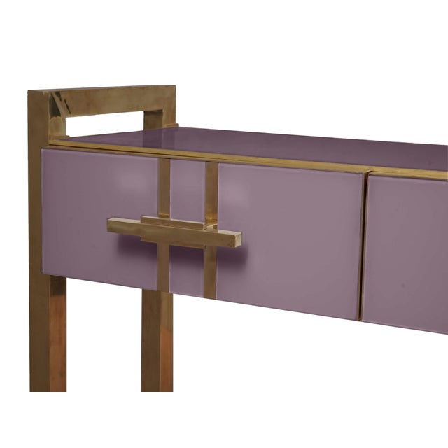 Not Yet Made - Made To Order Pastel Purple Desk in Murano Glass from Justfurnituress SRL For Sale - Image 5 of 7