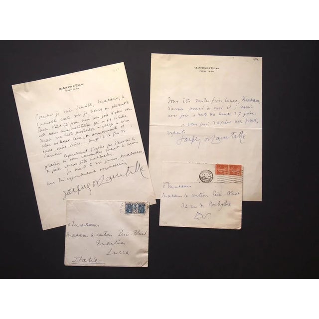 This correspondence by jacques de lacretelle to the countess anna laetitia pecci-blunt, is composed of 2 autograph letters...