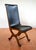 Mid-Century Neo-Classical Spanish Oak and Black Leather Dining Chairs by Pierre Lottier for Valmazan, 1960s, Set of 2 For Sale - Image 13 of 18