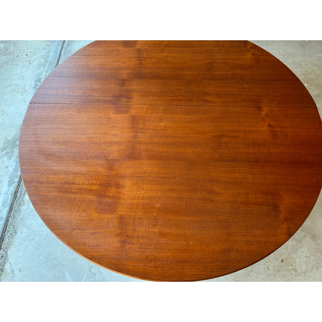 Wood Vintage Danish Teak Drop Leaf Dining Table For Sale - Image 7 of 15