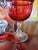 Glass Mid Century Modern Murano Style Large Ruby Cranberry Glass Goblet For Sale - Image 7 of 7