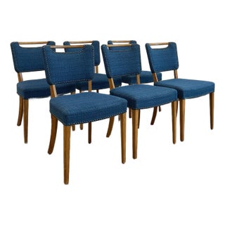 1960s Set of 6 Mid-Century Dining Chairs, Attr. To Slagelse Møbelværk For Sale