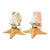 Vintage Natural Conch Shell & Starfish Coastal Table Lamps - a Pair For Sale
