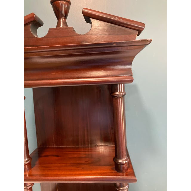 English Early 20th Century Antique Solid Wood Display Shelf For Sale - Image 3 of 8