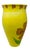 Italian Vintage 1980s Italian Hand-Painted Yellow Floral Ceramic 12-Inch Urn Vase For Sale - Image 3 of 12