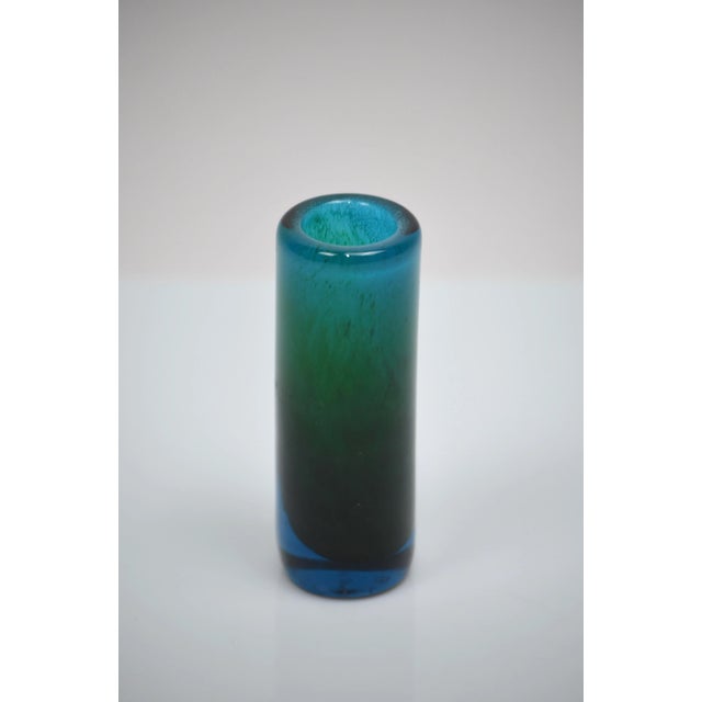 Blue Small Glass Soliflore, 1960s For Sale - Image 8 of 8
