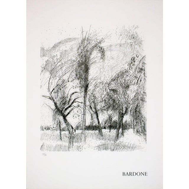 Artist: Guy Bardone Title: Le vent Year: 1970 Signed: No Medium: Lithograph Paper Size: 19.5 x 14.25 inches ( 50 x 36 cm )...