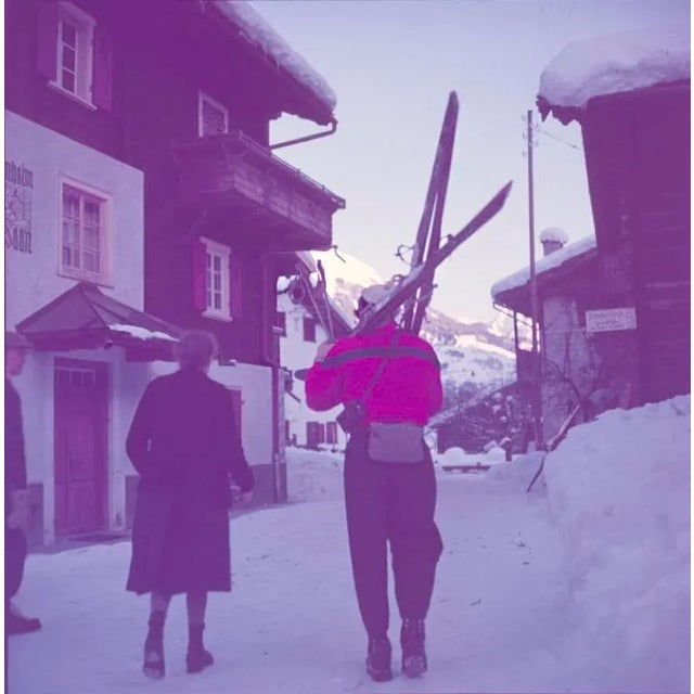 Setting Out 1951 Setting out through the streets of Klosters for a days skiing, Switzerland, 1951. Toni Frissell...