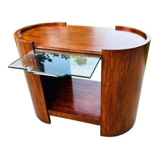 Contemporary Drexel Heritage Mahogany Oval Side Table or Console - Walt Disney Collection For Sale
