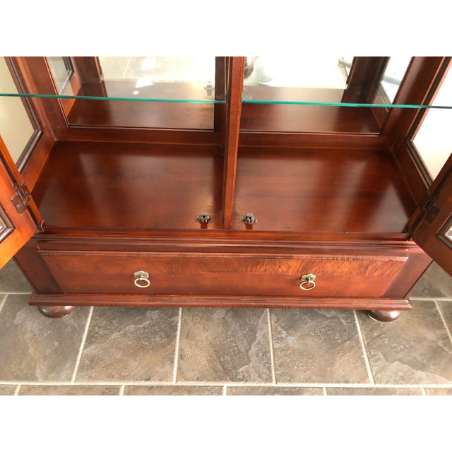 Ethan Allen British Classic Lighted Curio Chairish