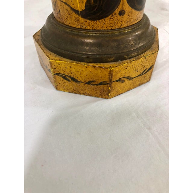 Early 19th Century Charles X Painted Tole Lamp For Sale - Image 5 of 7