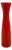 Red Ceramic Vase with Lava Effect from Artigianato Italiano, 1970s For Sale