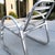 Metal Vintage Atomic Age Wide Vinyl Strapped Aluminum Framed Dining Armchairs - Set of 4 For Sale - Image 7 of 13