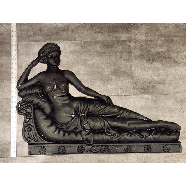 Vintage Mid-Century Cast Iron Wall Sculpture - Venus Victorious "Victrix" For Sale - Image 6 of 8