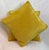 Contemporary Italian Velvet Yellow Pillows- (A Pair) For Sale - Image 4 of 6