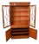 Georgian Revival Walnut Library Bookcase, 1930s For Sale