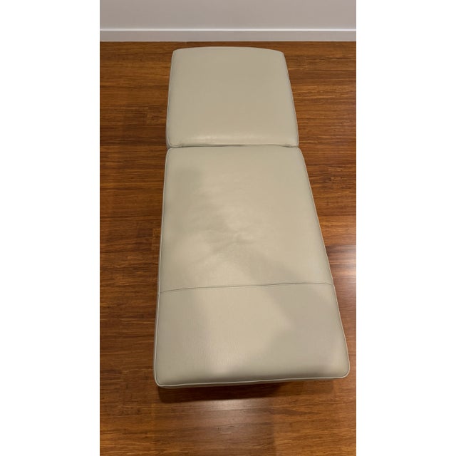 Modern Chateau D' Ax Leather Ottoman For Sale - Image 3 of 3