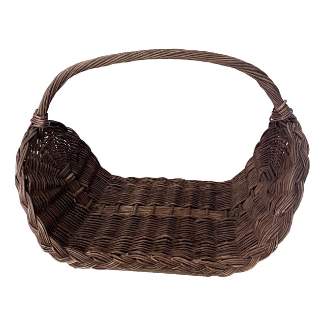 Vintage Log Basket, 1920s For Sale