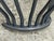 Restoration Hardware Hayrack Cast Iron Demilune Console Table For Sale - Image 10 of 12