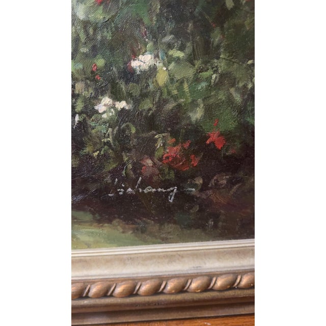 Large Original Signed Landscape Oil Painting on Canvas For Sale - Image 4 of 6