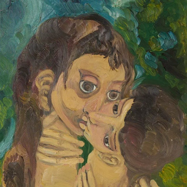 Art Brut or art of the insane oil on canvas paintings by Ugo Di Portanova. Ugo was a multimillionaire oil heir from Italy,...