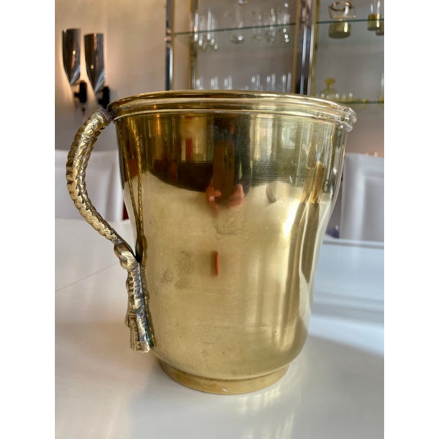 Brass Cooler with Cord Details, France, 1900s For Sale - Image 4 of 10