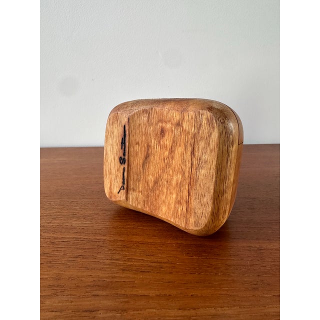 1970s Original Studio Crafted Wooden Stash Box by Dean Santer For Sale In San Francisco - Image 6 of 10