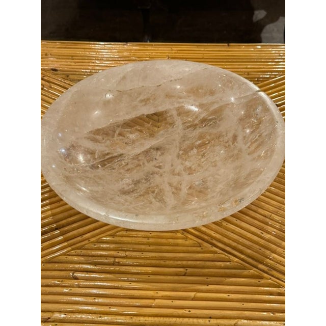 Rock Crystal Bowl From Brazil For Sale - Image 4 of 6