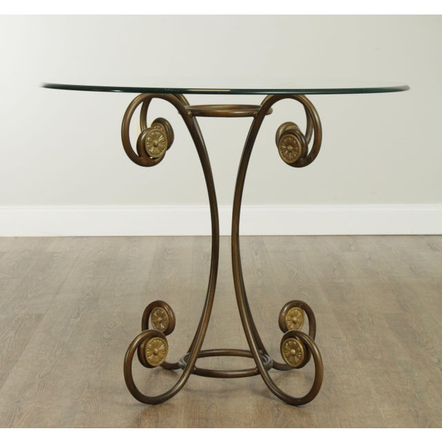 Tuscan Style Wrought Iron Bistro Set Set of 3 Chairish