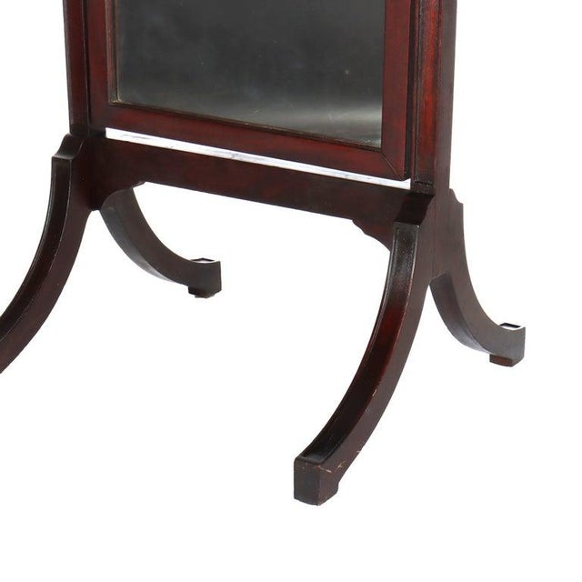 Antique Edwardian Neoclassical Carved Mahogany Dressing Mirror C1910 Measures - 74 3/8" x 28 1/2" x 25 1/4" An example of...