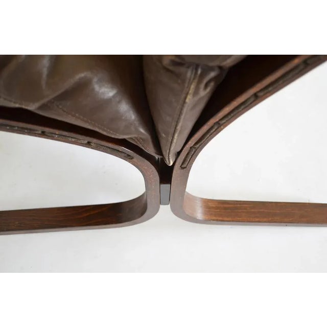 Vintage Peanut Brown Siesta Chair by Ingmar Relling for Westnofa, 1960s For Sale - Image 9 of 10