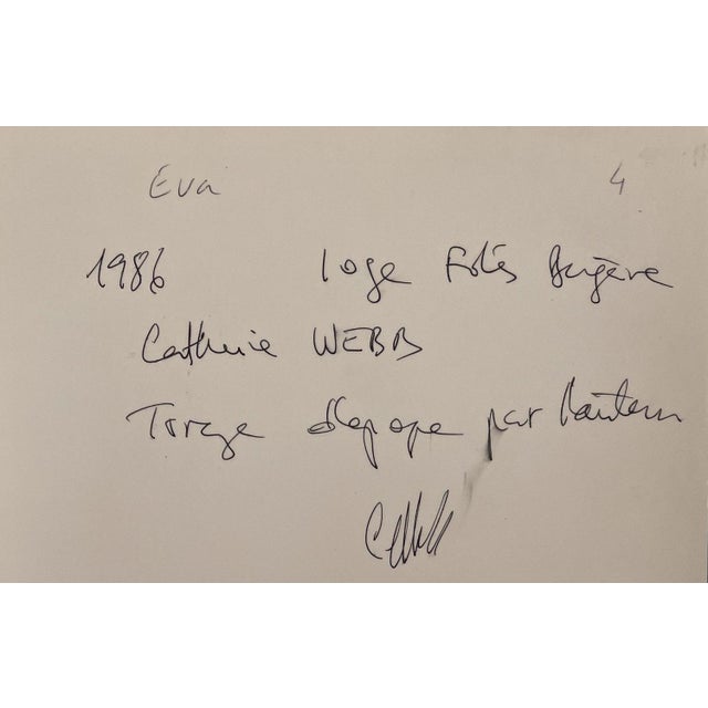 Catherine Webb, Eva Nude, 1986, Silver Gelatin Print For Sale - Image 5 of 6