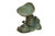 This rare, antique pair of McClelland Barclay "Mushroom and Frog" solid bronze bookends from the 1920s–1930s is a...