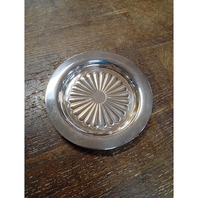Silver-Plated Metal Bottle Coaster from Christofle For Sale - Image 5 of 5