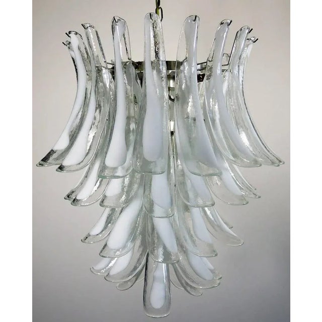 Italian Murano Glass Petal Chandeliers, Set of 2 For Sale - Image 3 of 13