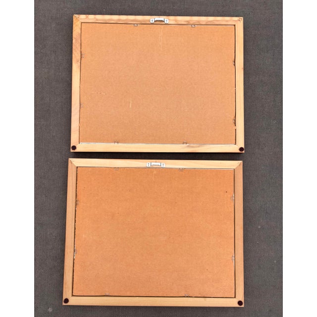 1990s Original Framed Watercolors of Hummingbirds Signed, a Pair For Sale - Image 12 of 12