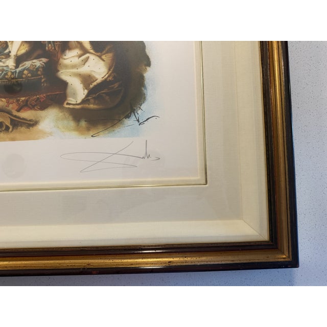 1970s Salvador Dalí “Little Prince” — Signed Limited Edition Lithograph, 199/300, Framed For Sale - Image 9 of 11