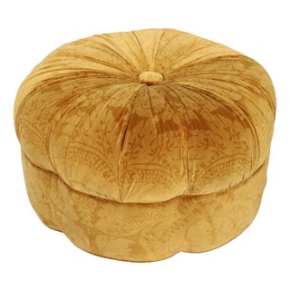 Traditional Tufted Pouf Ottoman For Sale