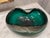 Mid 20th Century Green Ashtray or Catchall Art Glass in the Manner of Murano For Sale - Image 5 of 7