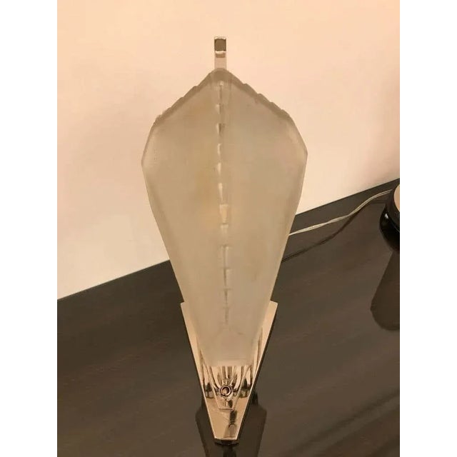 1920s French Art Deco Desk Lamp Signed by Gênet Et Michon For Sale - Image 5 of 8