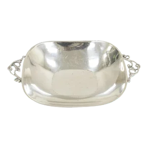 Mid 20th Century Vintage Denmark Gidom Fraberg Designed Silver Plated Trinket Candy Dish