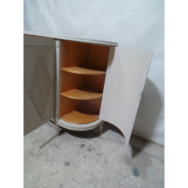 Swedish Gustavian Style 4 Door Sideboard For Sale - Image 10 of 13