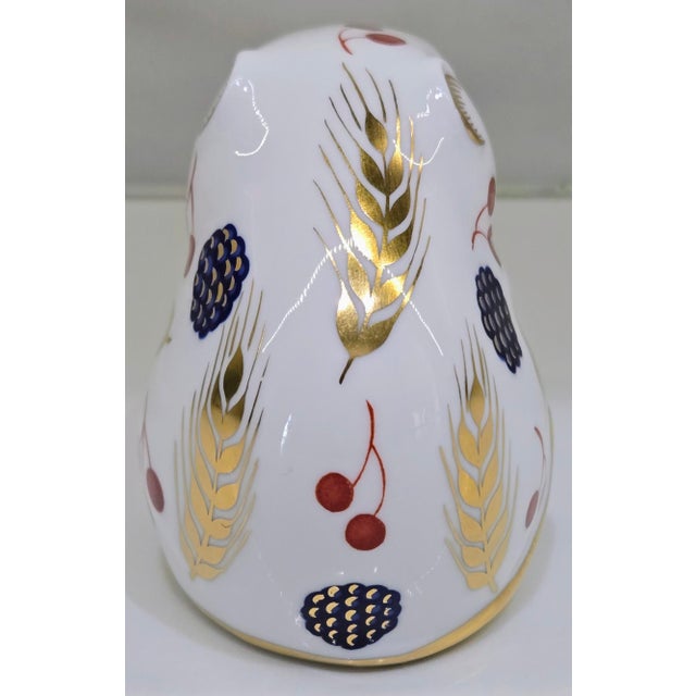 Royal Crown Derby Harvest Mouse English Bone China Paperweight – Imari Style, Gold Stopper, Vintage Collectible Décor For Sale In Dallas - Image 6 of 10
