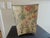 Yellow and Green Floral Botanicals Decoupage Style Toleware Wastebasket For Sale - Image 4 of 5